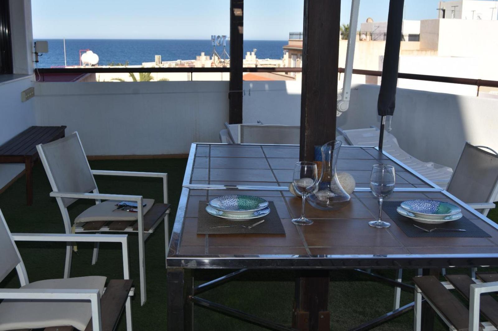 Apartamento Ático con jacuzzi a 100 metros de la playa Carboneras Exterior foto